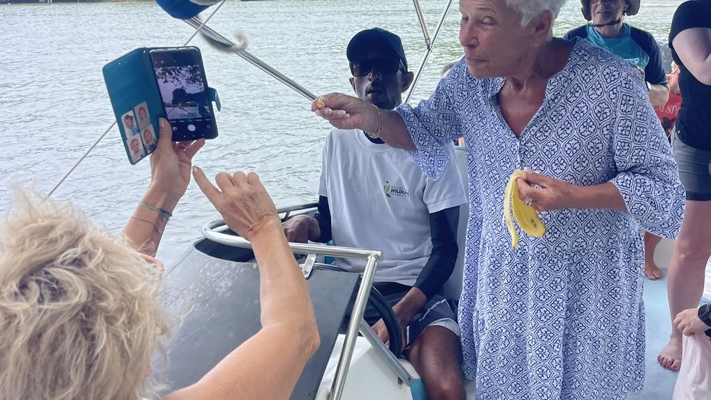 Ile aux Cerfs catamaran cruise