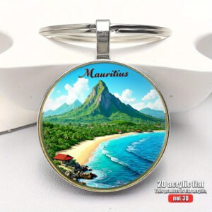 mauritius-tropical-beach-2d-flat-acrylic-themed-keychain