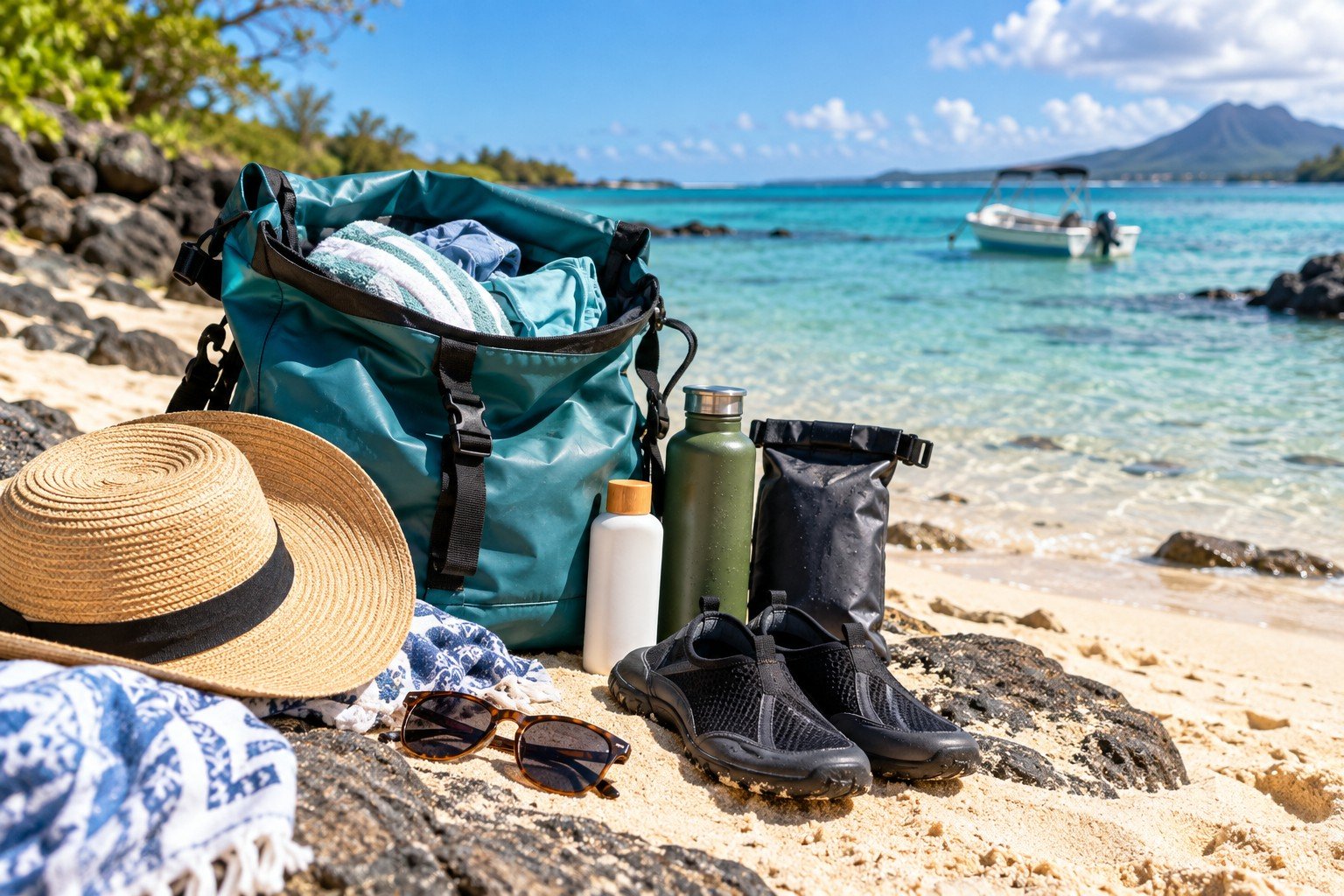 Beach and lagoon essentials for Mauritius