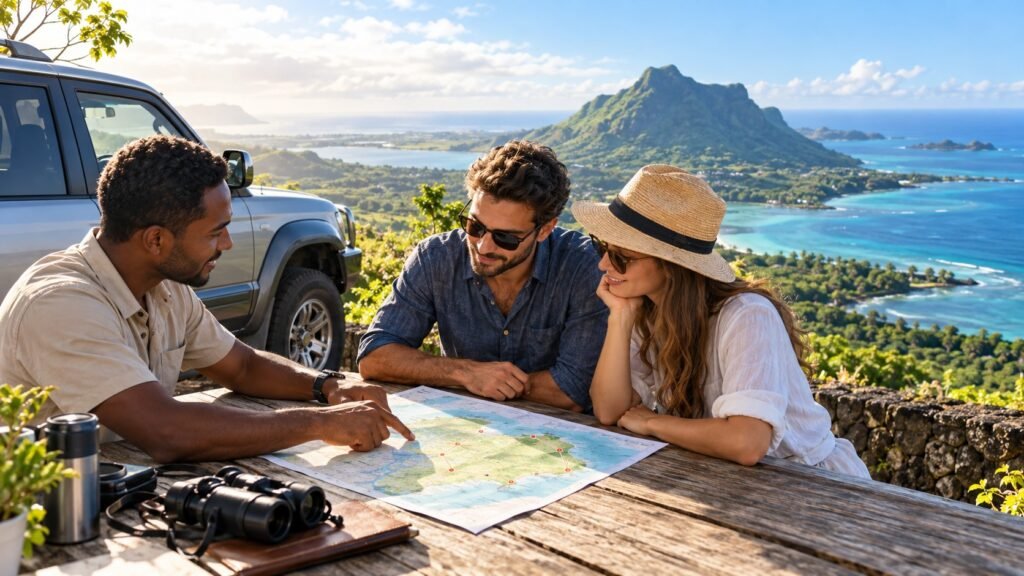 Planning a private Mauritius tour route with a local guide